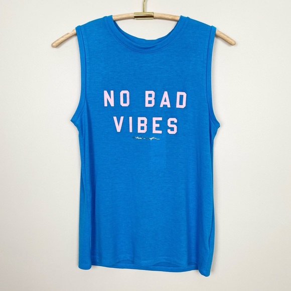 Spiritual Gangster Tops - SPIRITUAL GANGSTER No Bad Vibes Chakra Tank S M